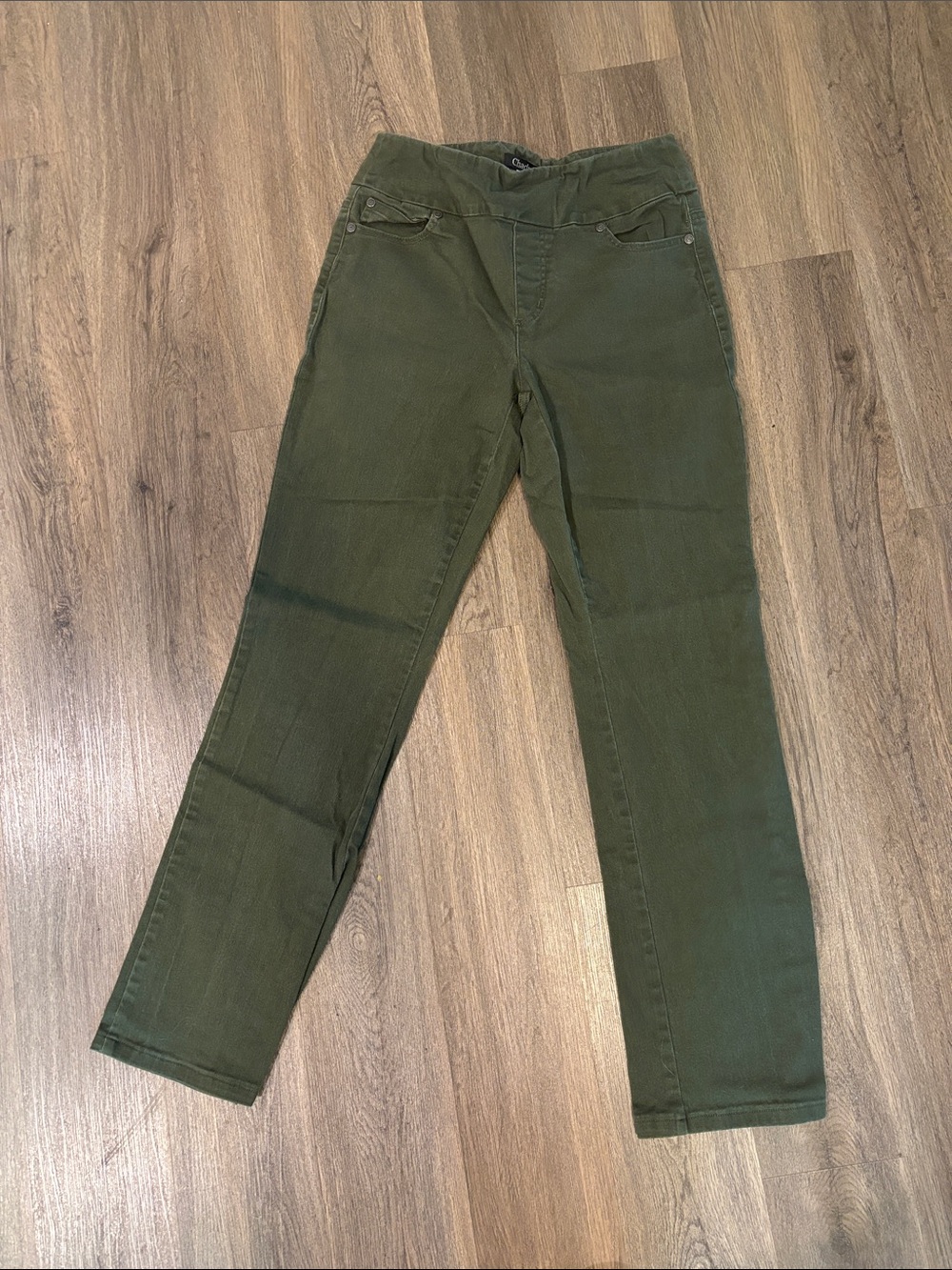Chadwicks Olive Green Slim Stretch Pants
